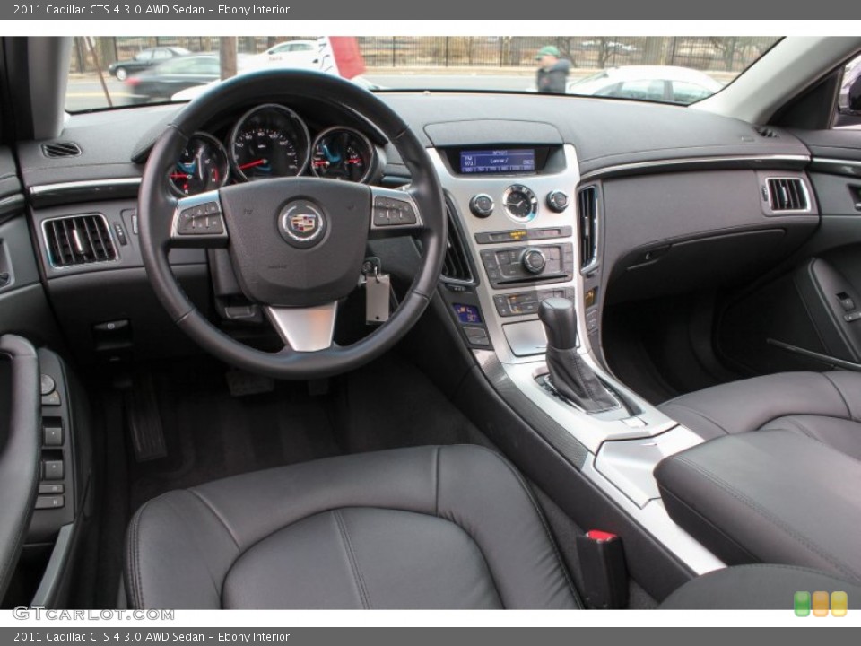Ebony Interior Prime Interior for the 2011 Cadillac CTS 4 3.0 AWD Sedan #77706229