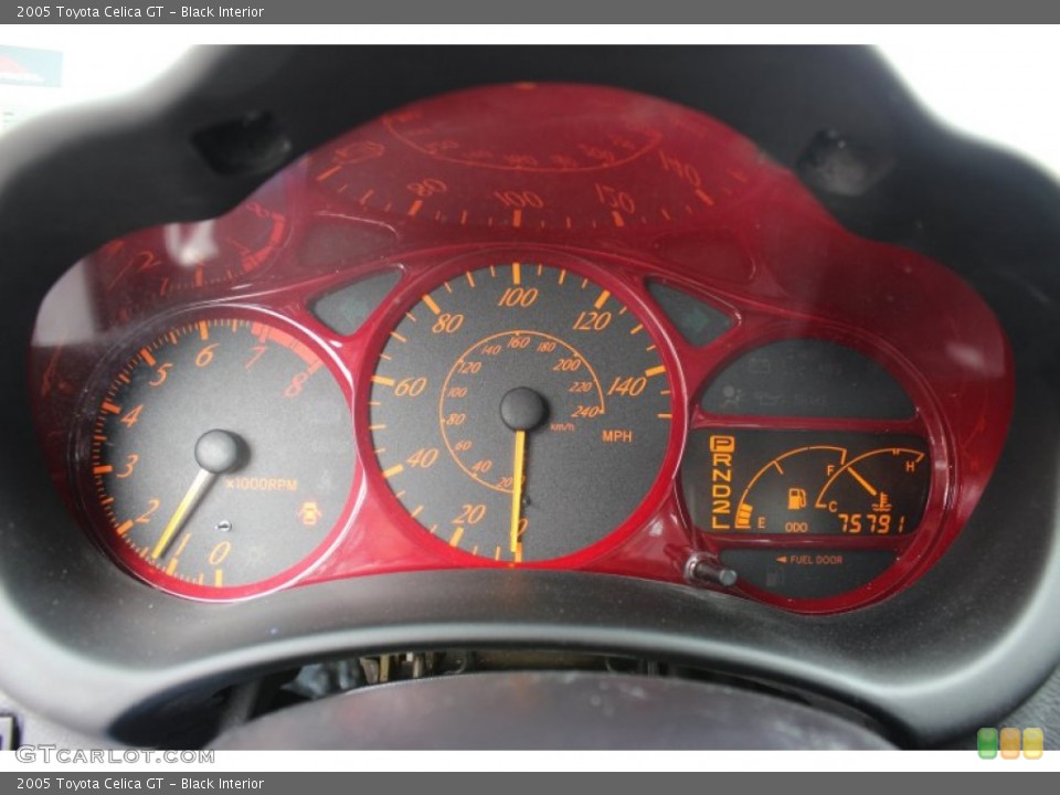 Black Interior Gauges for the 2005 Toyota Celica GT #77706607