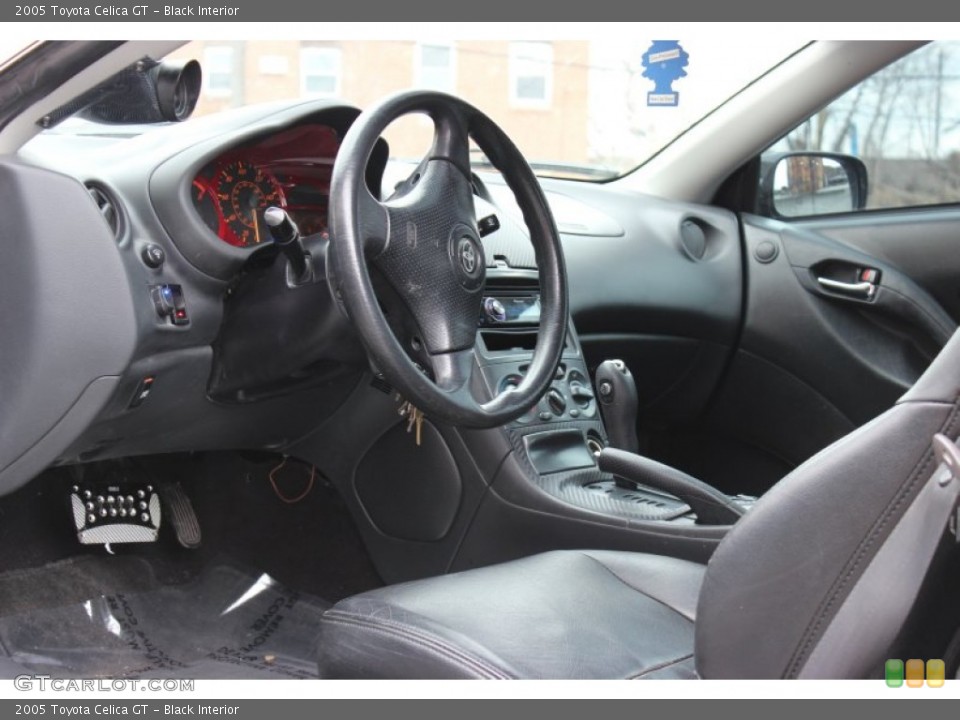 Black 2005 Toyota Celica Interiors