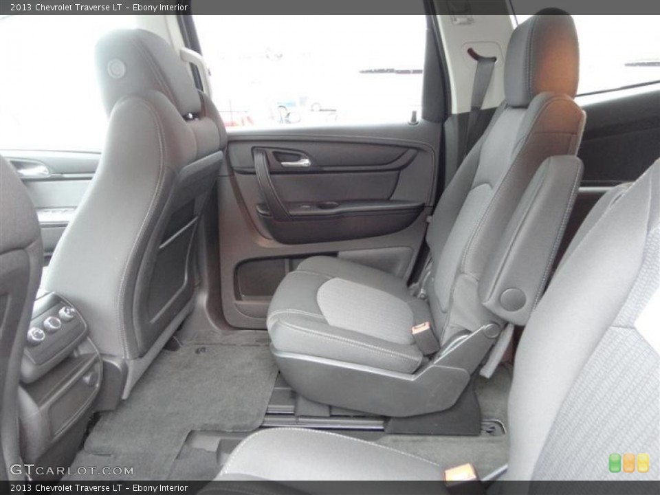 Ebony Interior Rear Seat for the 2013 Chevrolet Traverse LT #77707101