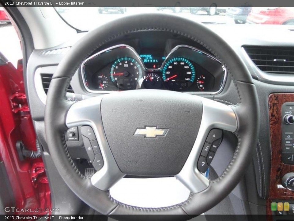 Ebony Interior Steering Wheel for the 2013 Chevrolet Traverse LT #77707146