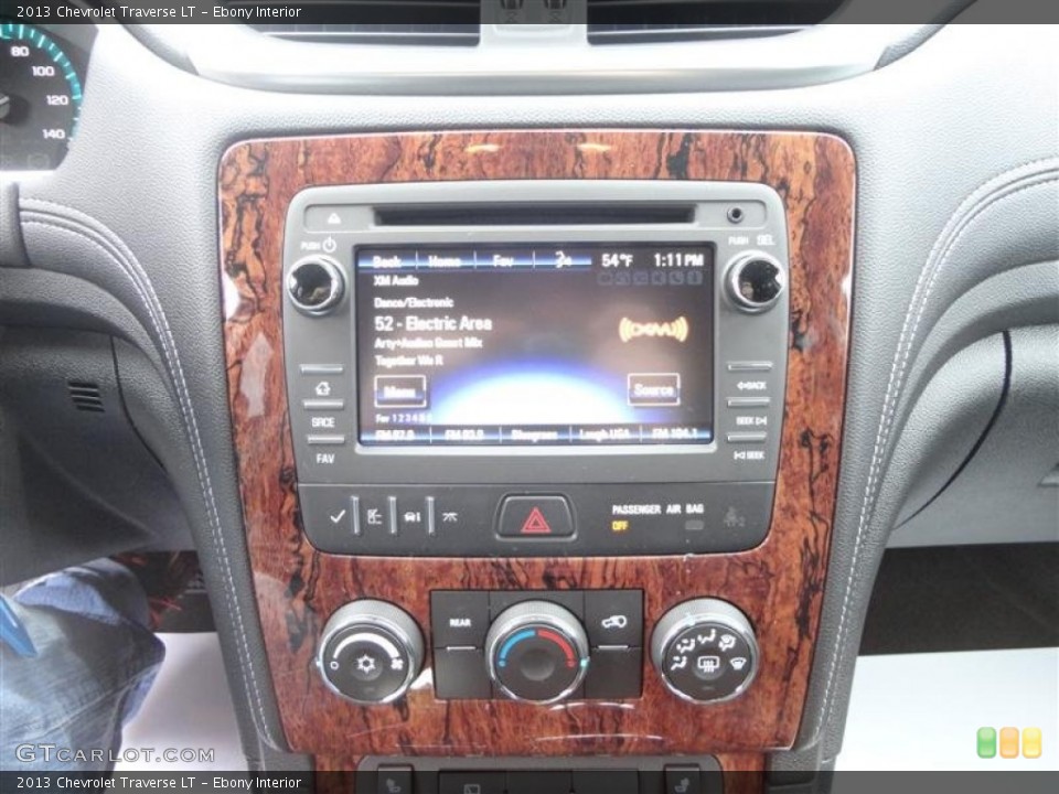 Ebony Interior Controls for the 2013 Chevrolet Traverse LT #77707161