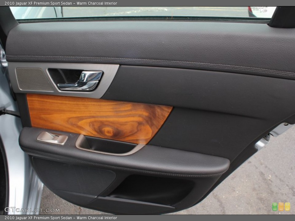 Warm Charcoal Interior Door Panel for the 2010 Jaguar XF Premium Sport Sedan #77707690