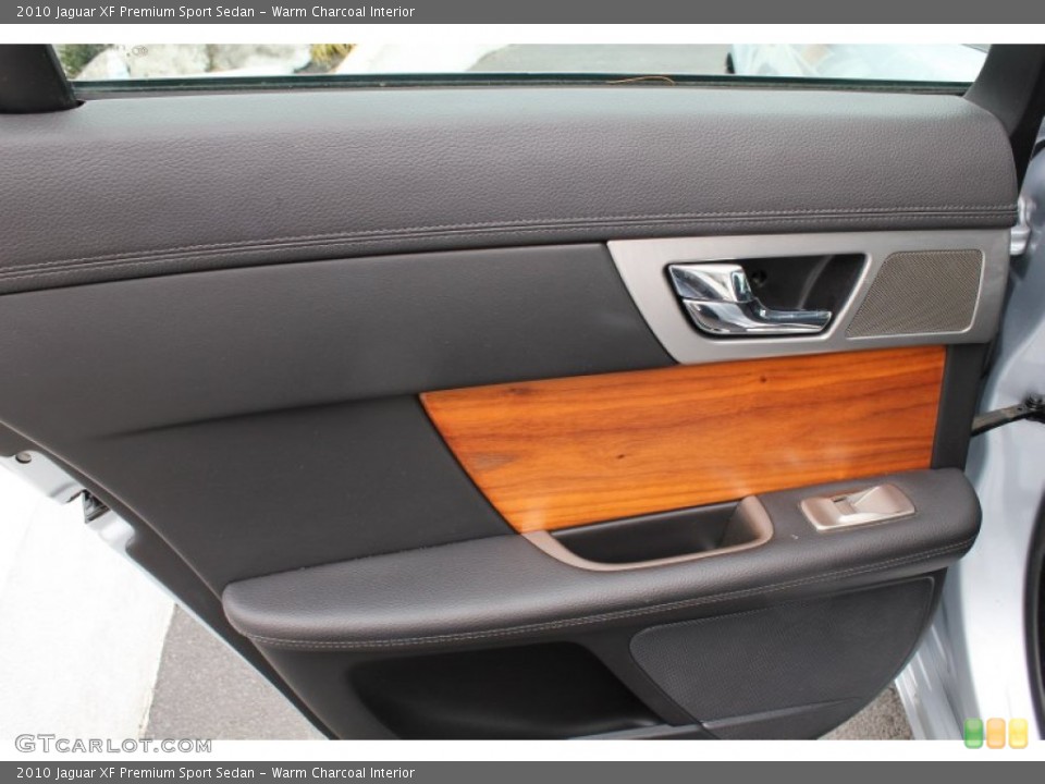 Warm Charcoal Interior Door Panel for the 2010 Jaguar XF Premium Sport Sedan #77707755