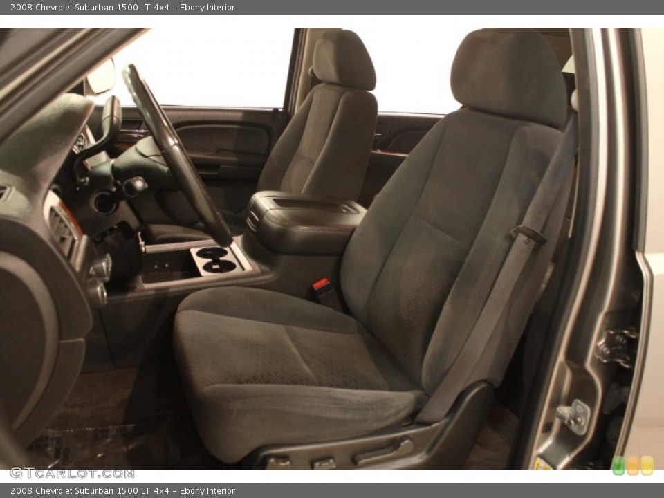 Ebony Interior Front Seat for the 2008 Chevrolet Suburban 1500 LT 4x4 #77708984
