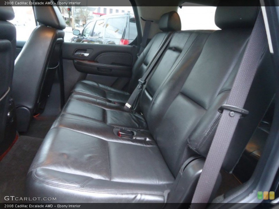 Ebony Interior Rear Seat for the 2008 Cadillac Escalade AWD #77709020