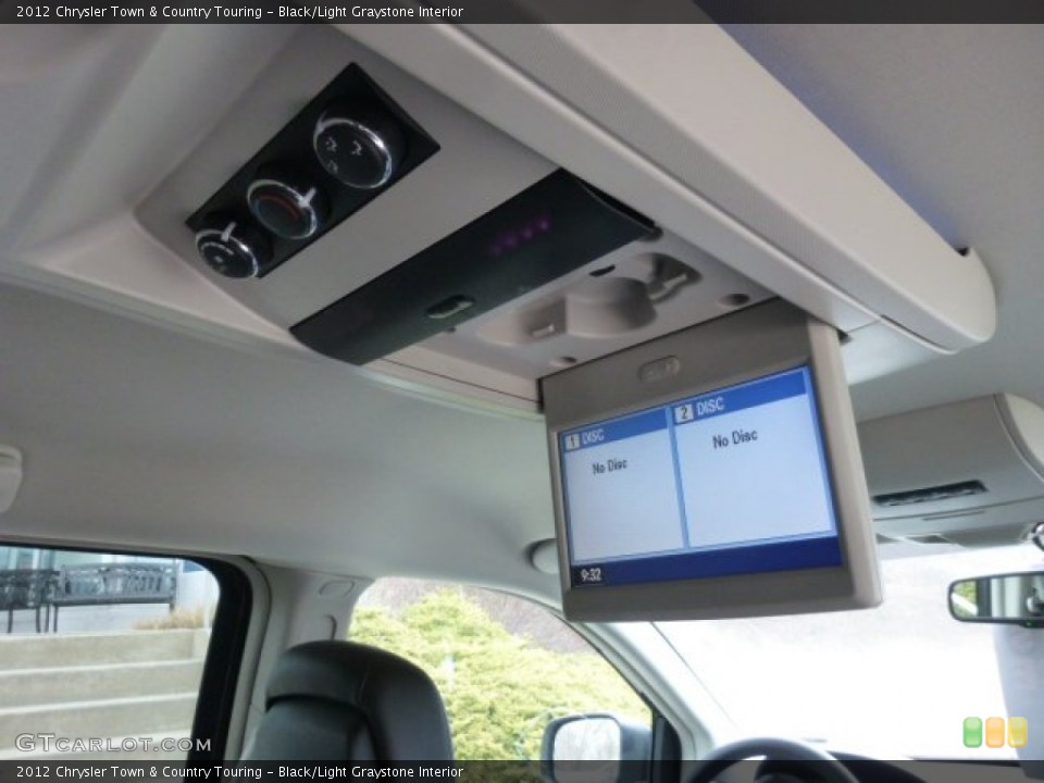 Black/Light Graystone Interior Entertainment System for the 2012 Chrysler Town & Country Touring #77709162