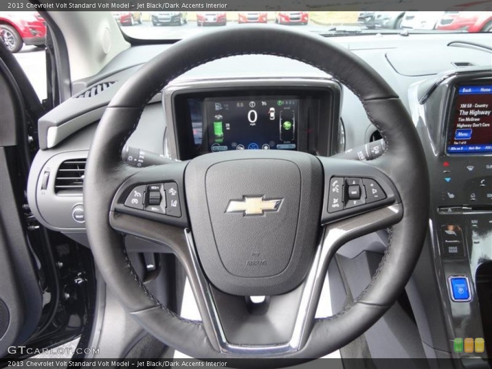 Jet Black/Dark Accents Interior Steering Wheel for the 2013 Chevrolet Volt  #77709487
