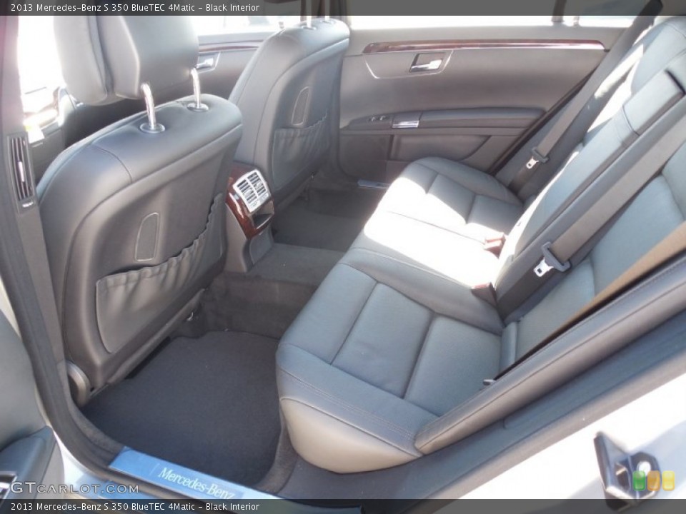 Black Interior Rear Seat for the 2013 Mercedes-Benz S 350 BlueTEC 4Matic #77709885