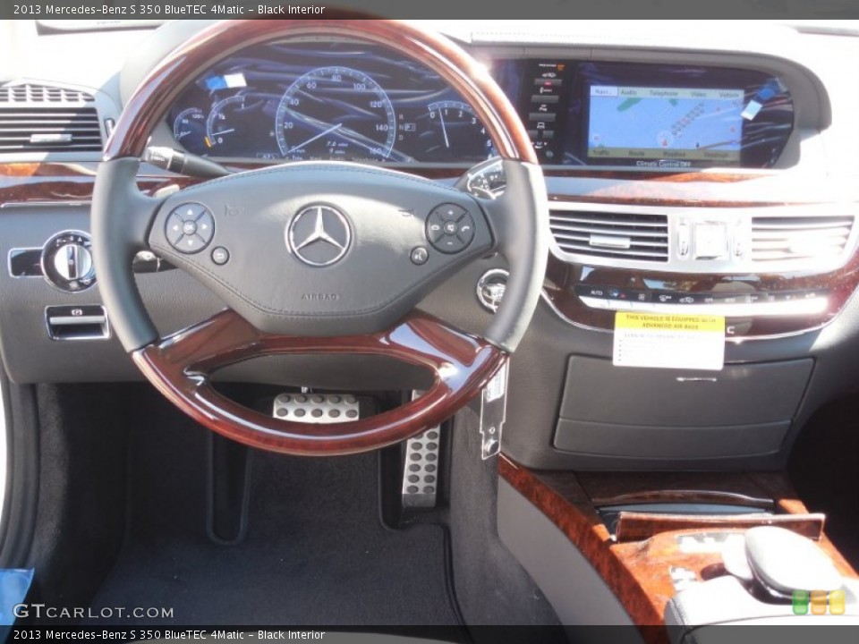 Black Interior Steering Wheel for the 2013 Mercedes-Benz S 350 BlueTEC 4Matic #77709909