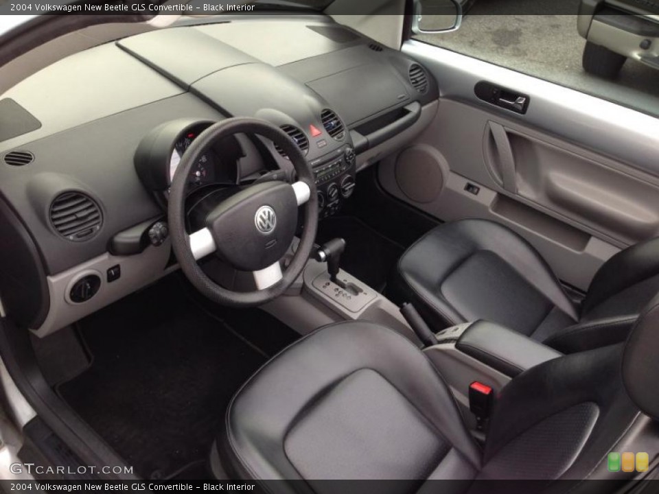 Black Interior Prime Interior for the 2004 Volkswagen New Beetle GLS Convertible #77710443