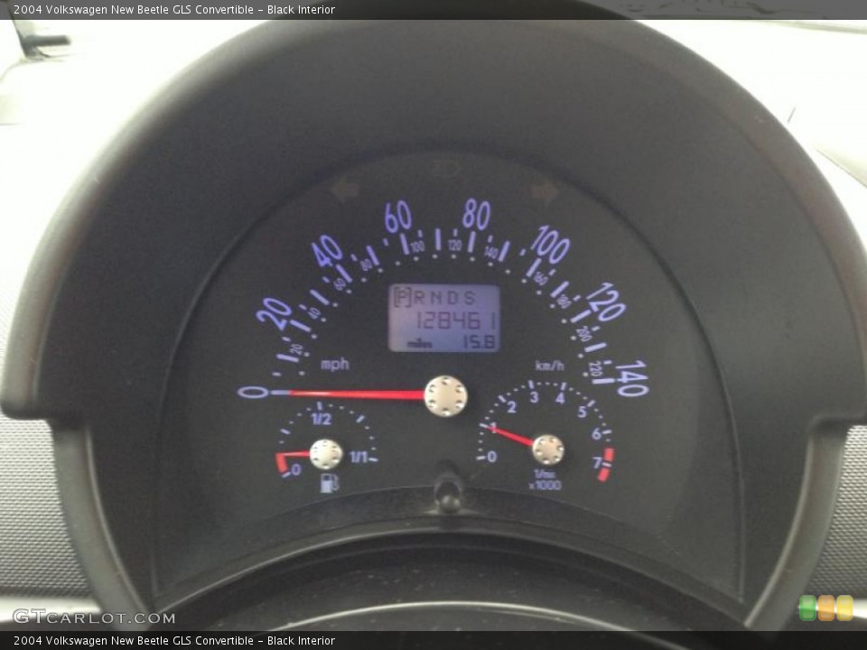 Black Interior Gauges for the 2004 Volkswagen New Beetle GLS Convertible #77710662