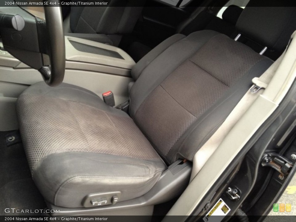 Graphite/Titanium Interior Front Seat for the 2004 Nissan Armada SE 4x4 #77710912