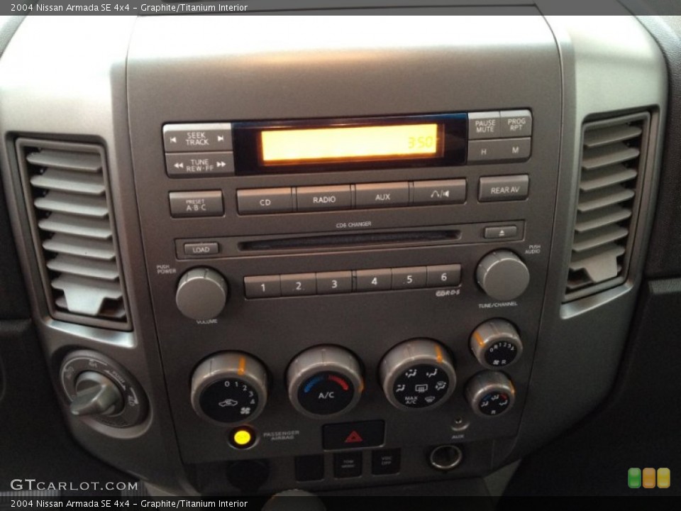Graphite/Titanium Interior Controls for the 2004 Nissan Armada SE 4x4 #77710966