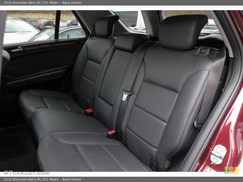 Black Interior Rear Seat for the 2010 Mercedes-Benz ML 550 4Matic #77711475