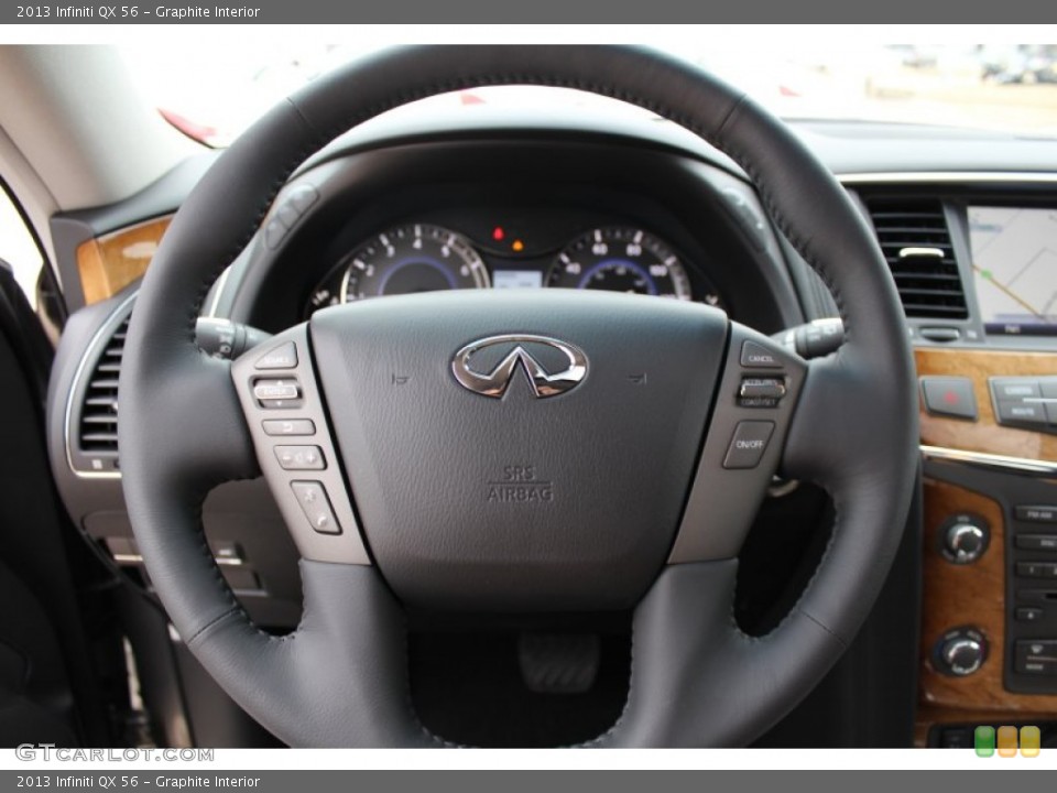 Graphite Interior Steering Wheel for the 2013 Infiniti QX 56 #77711955