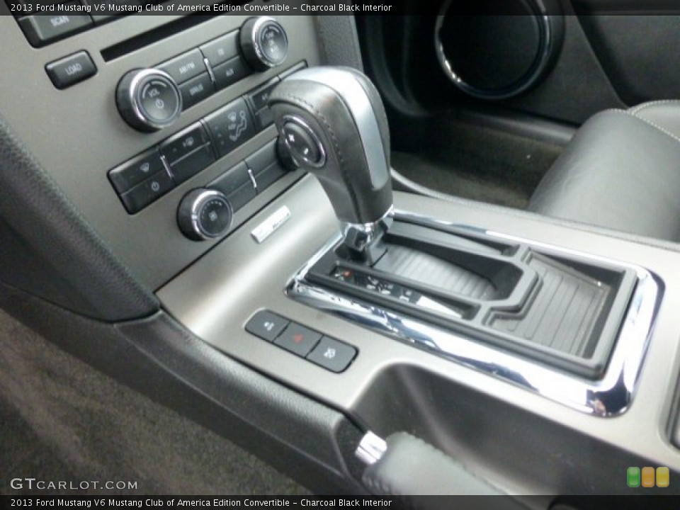 Charcoal Black Interior Transmission for the 2013 Ford Mustang V6 Mustang Club of America Edition Convertible #77712535