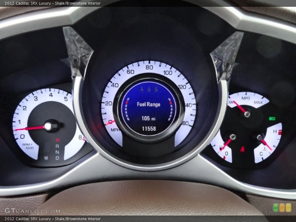 Shale/Brownstone Interior Gauges for the 2012 Cadillac SRX Luxury #77713572