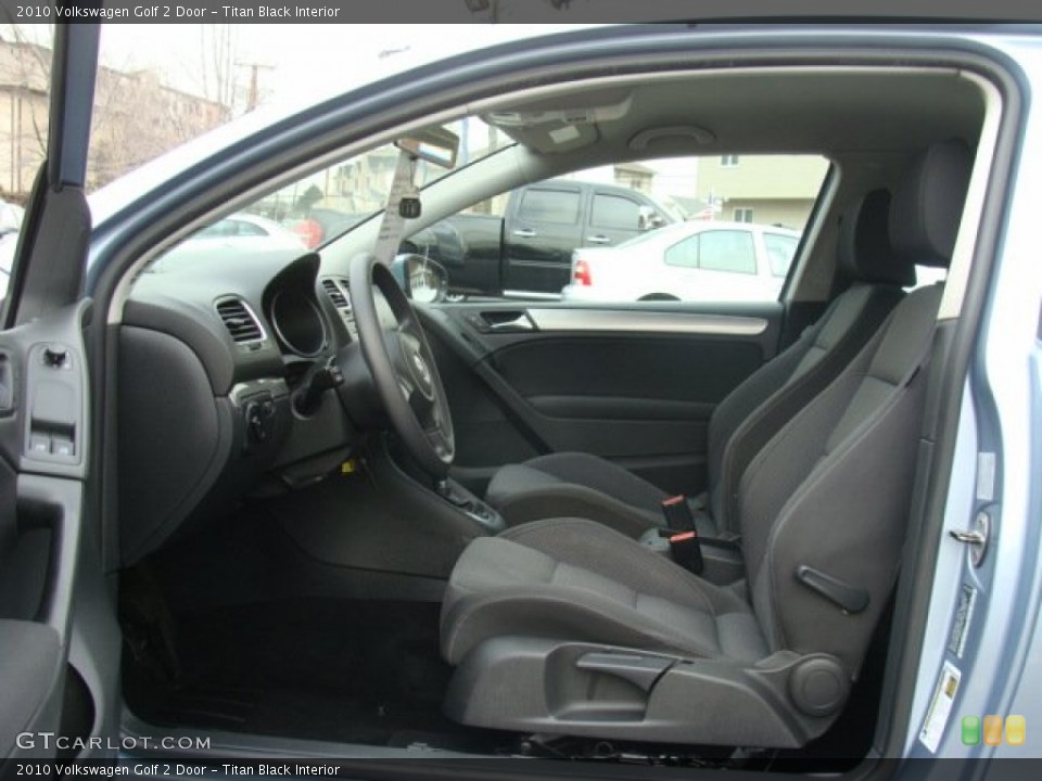 Titan Black Interior Front Seat for the 2010 Volkswagen Golf 2 Door #77713771
