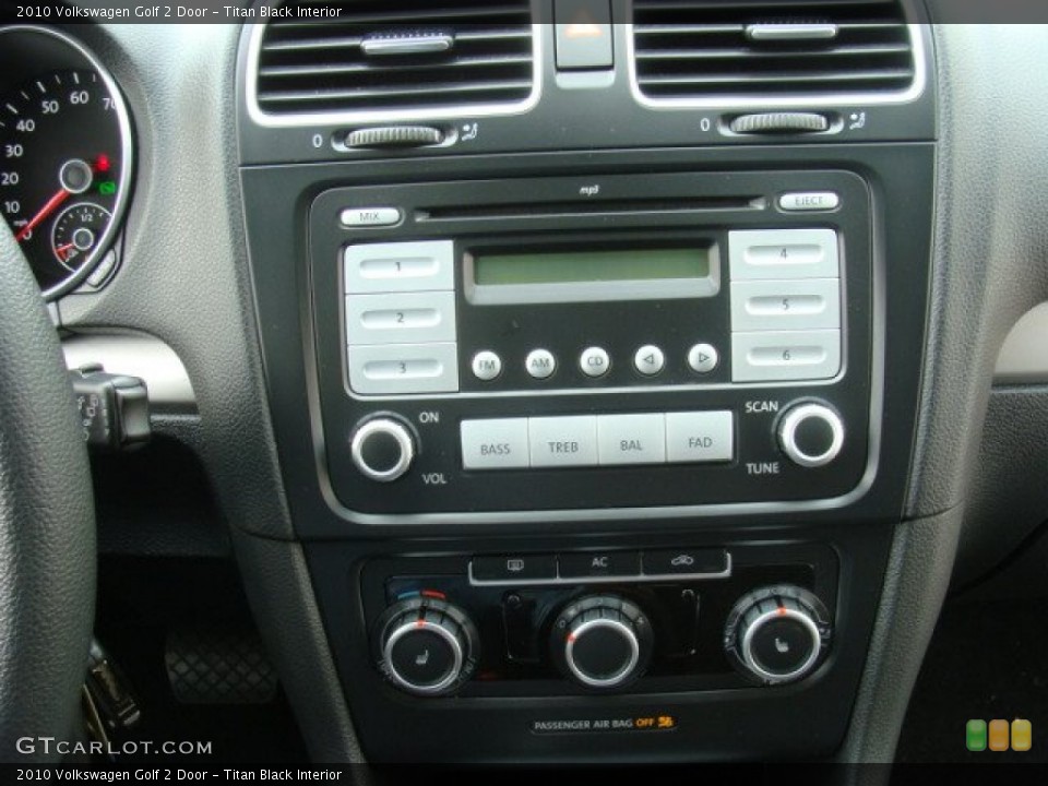 Titan Black Interior Audio System for the 2010 Volkswagen Golf 2 Door #77713857