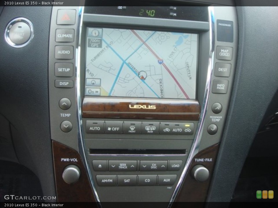 Black Interior Navigation for the 2010 Lexus ES 350 #77714166