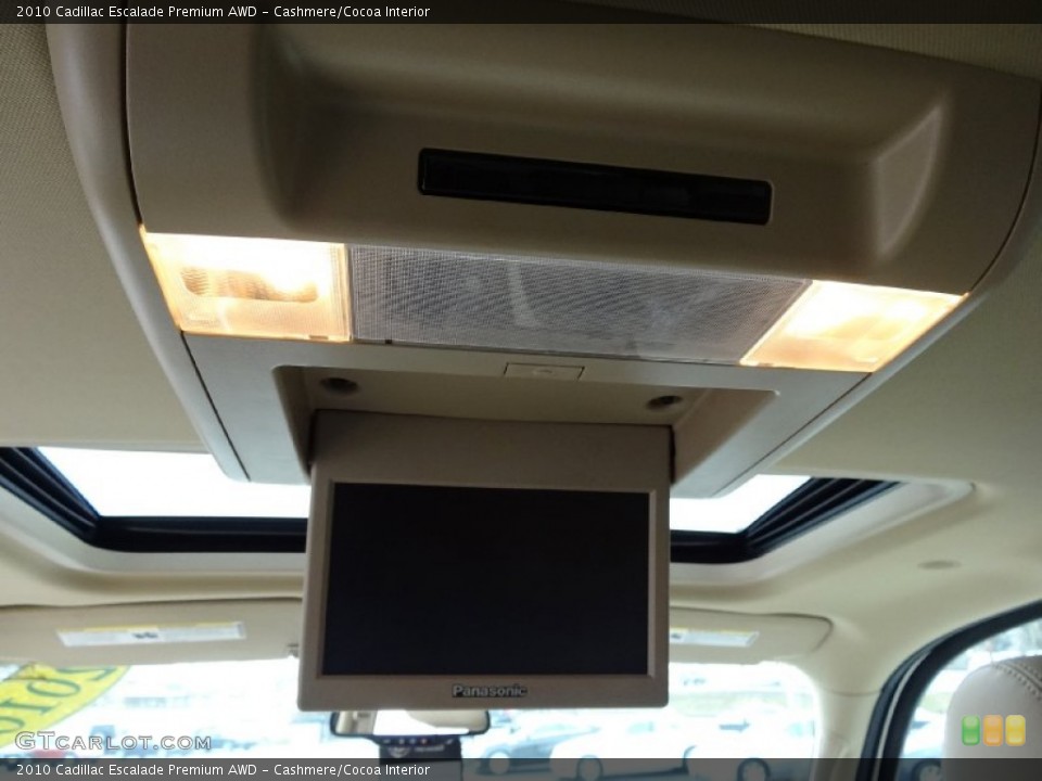 Cashmere/Cocoa Interior Entertainment System for the 2010 Cadillac Escalade Premium AWD #77714937