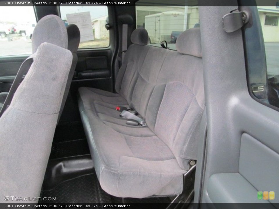 Graphite Interior Rear Seat for the 2001 Chevrolet Silverado 1500 Z71 Extended Cab 4x4 #77715441
