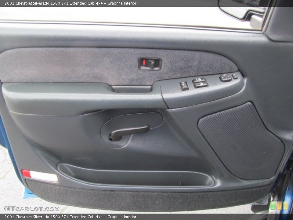 Graphite Interior Door Panel for the 2001 Chevrolet Silverado 1500 Z71 Extended Cab 4x4 #77715481