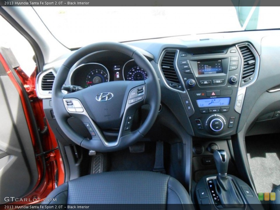 Black Interior Dashboard for the 2013 Hyundai Santa Fe Sport 2.0T #77715717