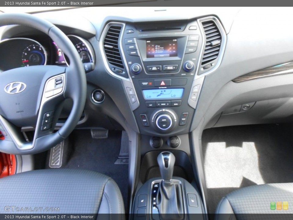 Black Interior Controls for the 2013 Hyundai Santa Fe Sport 2.0T #77715738