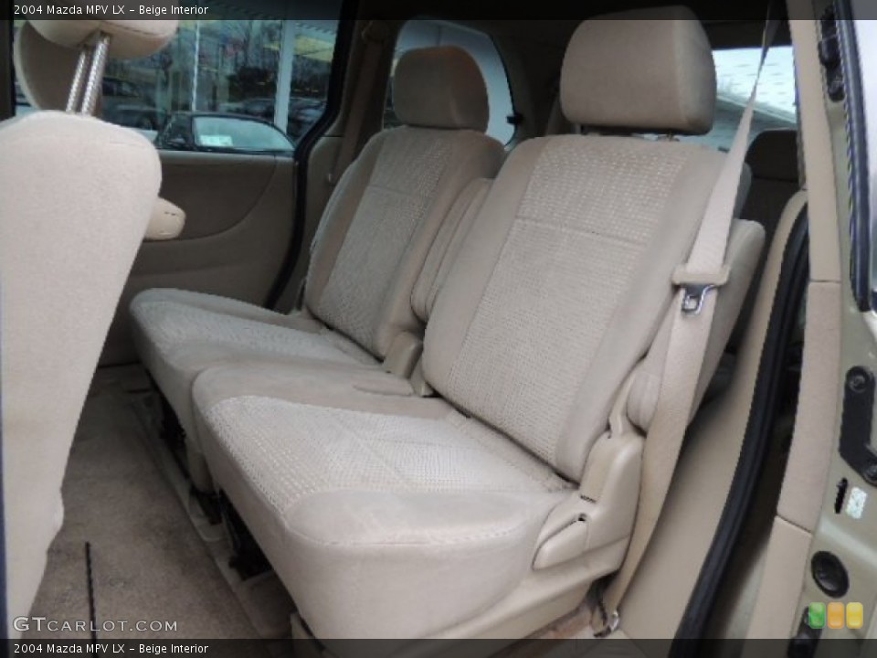 Beige Interior Rear Seat for the 2004 Mazda MPV LX #77716326