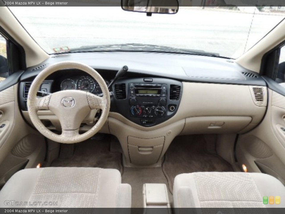 Beige Interior Dashboard for the 2004 Mazda MPV LX #77716347