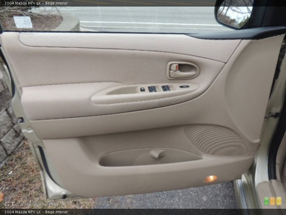 Beige Interior Door Panel for the 2004 Mazda MPV LX #77716353