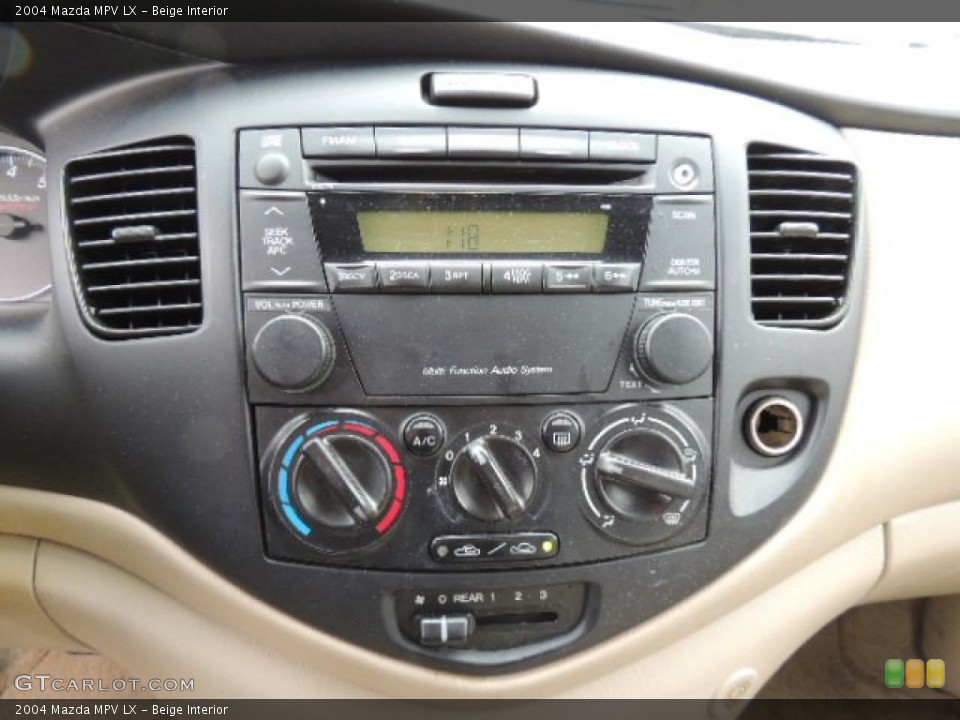 Beige Interior Controls for the 2004 Mazda MPV LX #77716392