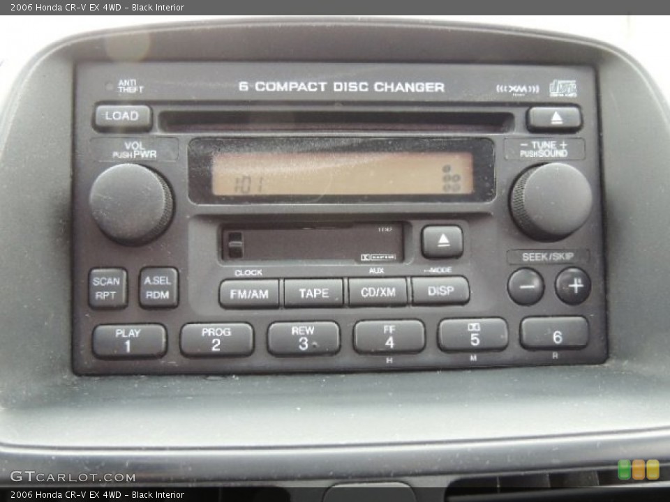 Black Interior Audio System for the 2006 Honda CR-V EX 4WD #77716683