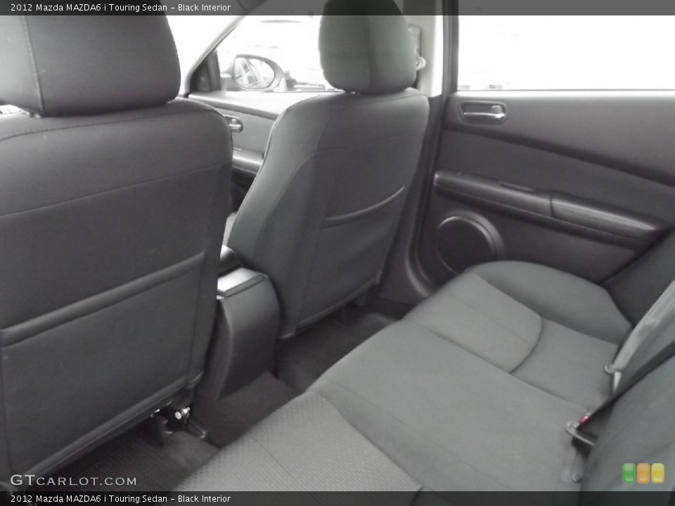 Black Interior Rear Seat for the 2012 Mazda MAZDA6 i Touring Sedan #77716946