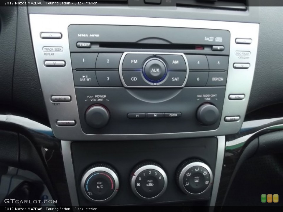 Black Interior Controls for the 2012 Mazda MAZDA6 i Touring Sedan #77717109