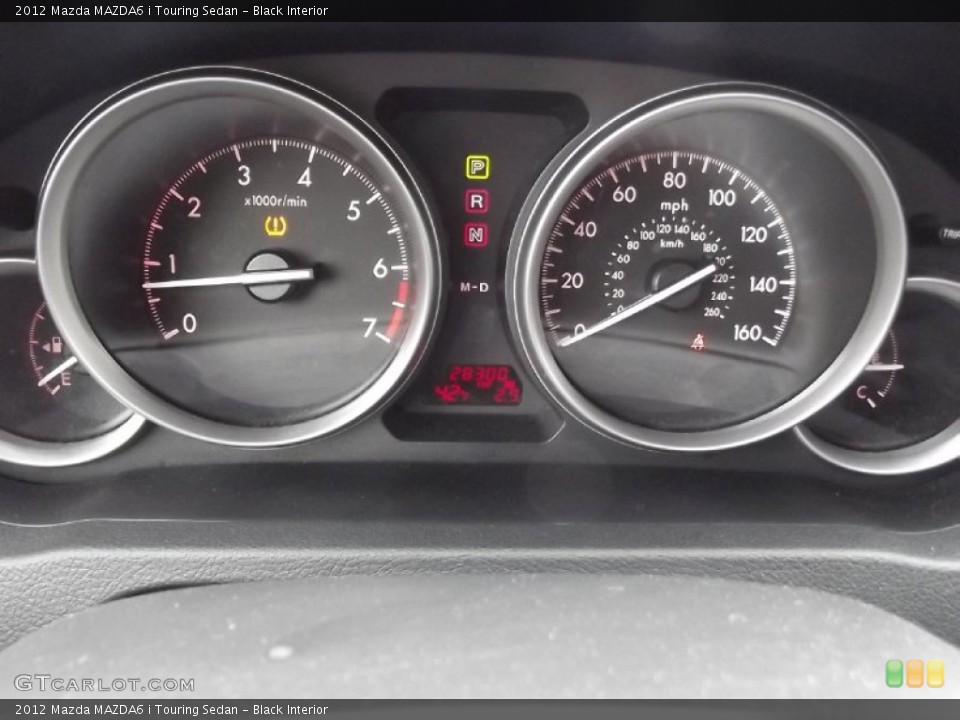 Black Interior Gauges for the 2012 Mazda MAZDA6 i Touring Sedan #77717140