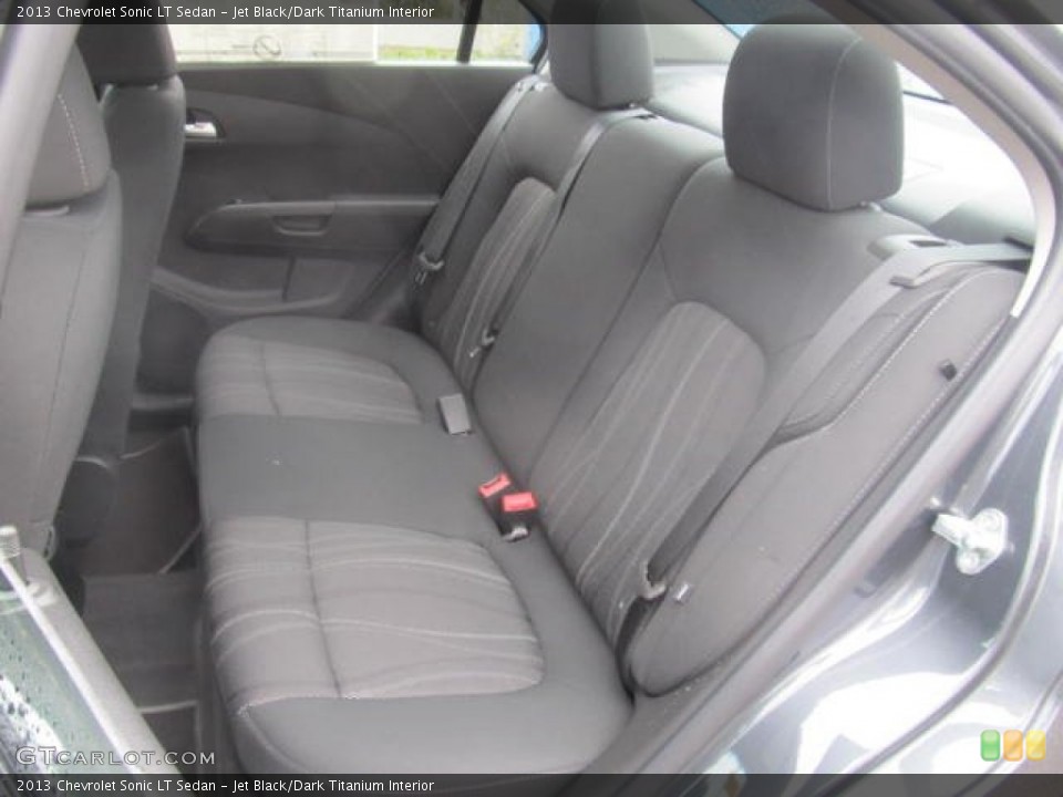 Jet Black/Dark Titanium Interior Rear Seat for the 2013 Chevrolet Sonic LT Sedan #77717931