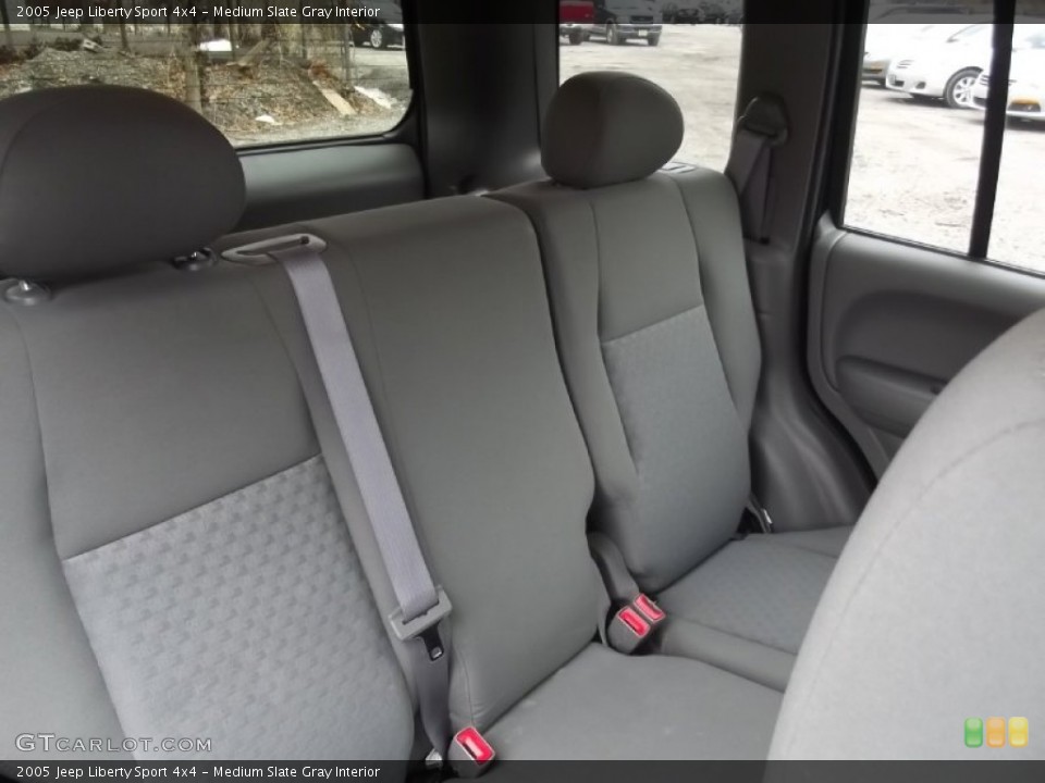 Medium Slate Gray Interior Rear Seat for the 2005 Jeep Liberty Sport 4x4 #77717963