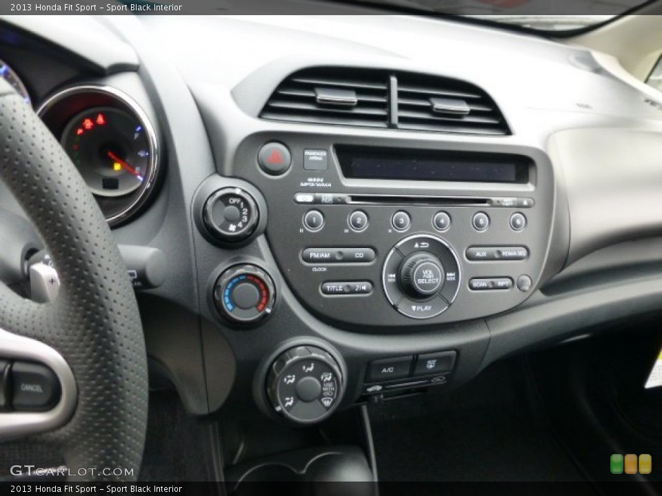 Sport Black Interior Controls for the 2013 Honda Fit Sport #77718571