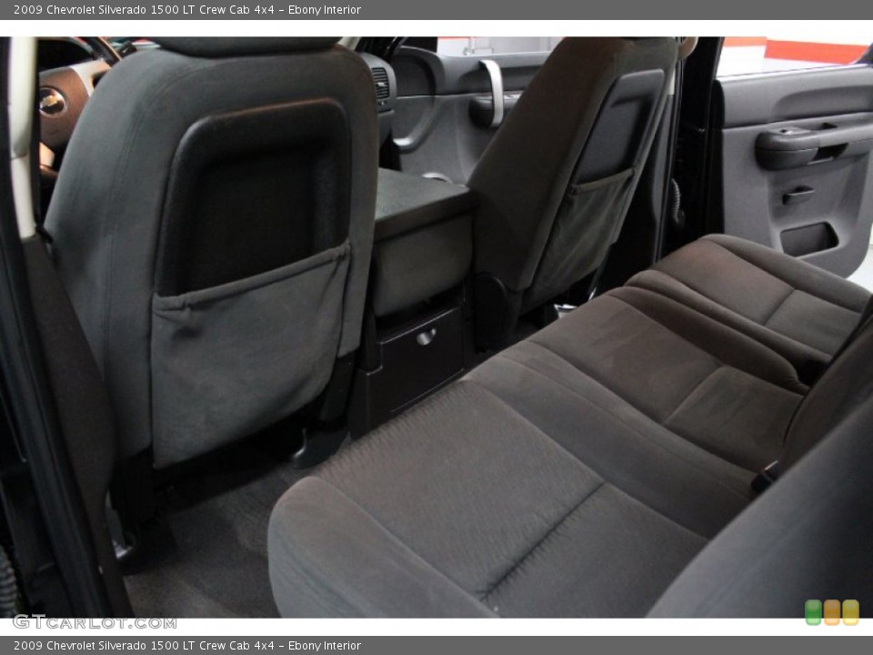 Ebony Interior Rear Seat for the 2009 Chevrolet Silverado 1500 LT Crew Cab 4x4 #77718621