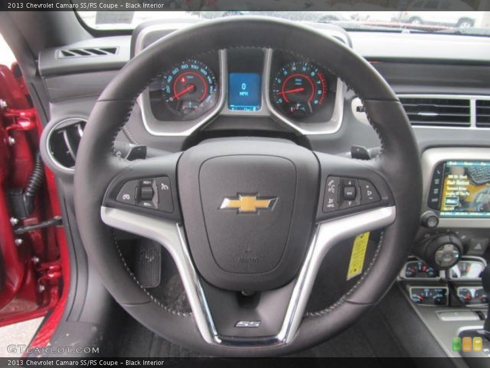 Black Interior Steering Wheel for the 2013 Chevrolet Camaro SS/RS Coupe #77718627