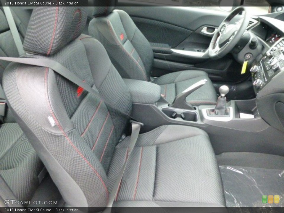Black Interior Front Seat for the 2013 Honda Civic Si Coupe #77719134