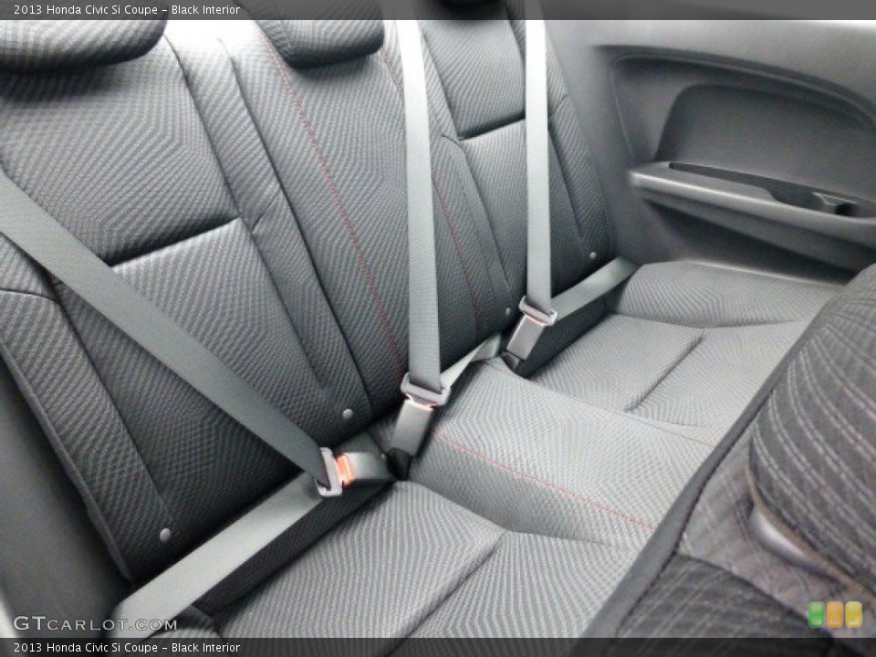 Black Interior Rear Seat for the 2013 Honda Civic Si Coupe #77719155