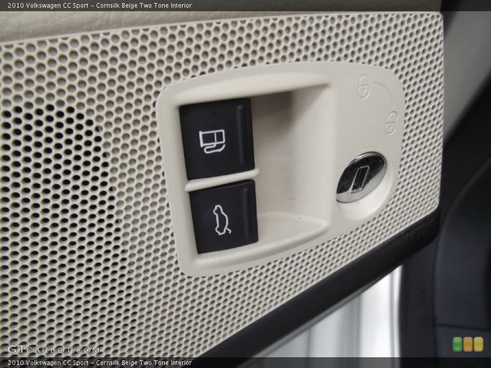 Cornsilk Beige Two Tone Interior Controls for the 2010 Volkswagen CC Sport #77719197