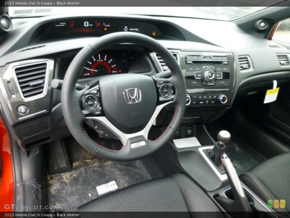 Black Interior Prime Interior for the 2013 Honda Civic Si Coupe #77719224