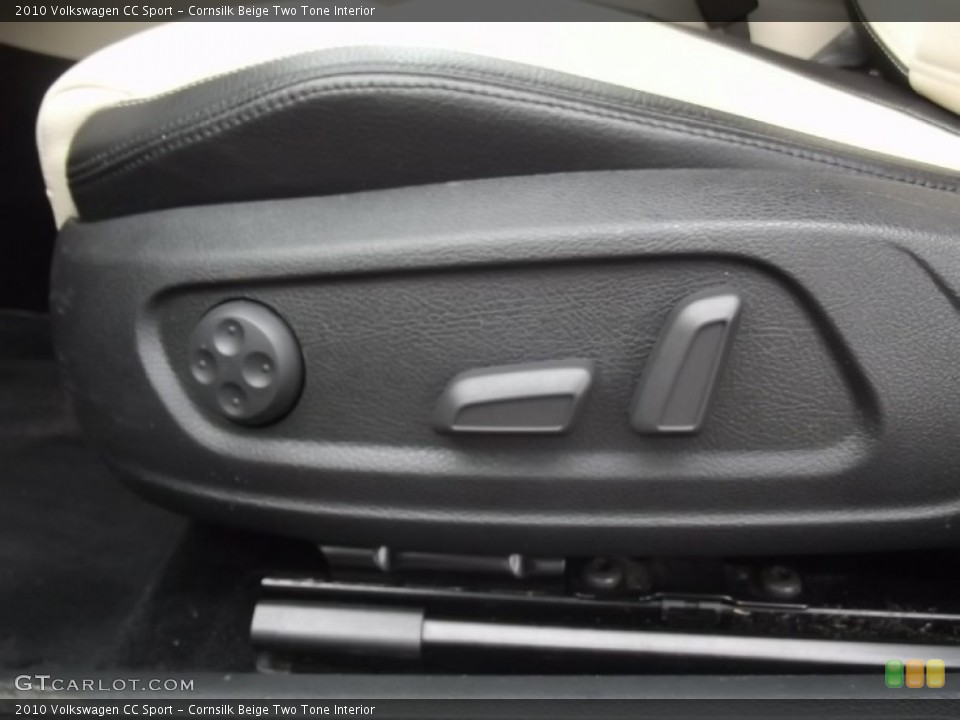 Cornsilk Beige Two Tone Interior Controls for the 2010 Volkswagen CC Sport #77719253