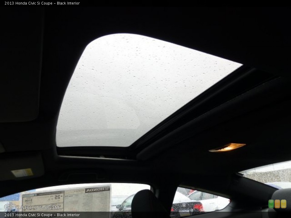 Black Interior Sunroof for the 2013 Honda Civic Si Coupe #77719256