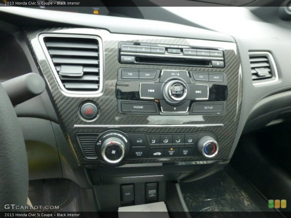 Black Interior Controls for the 2013 Honda Civic Si Coupe #77719269